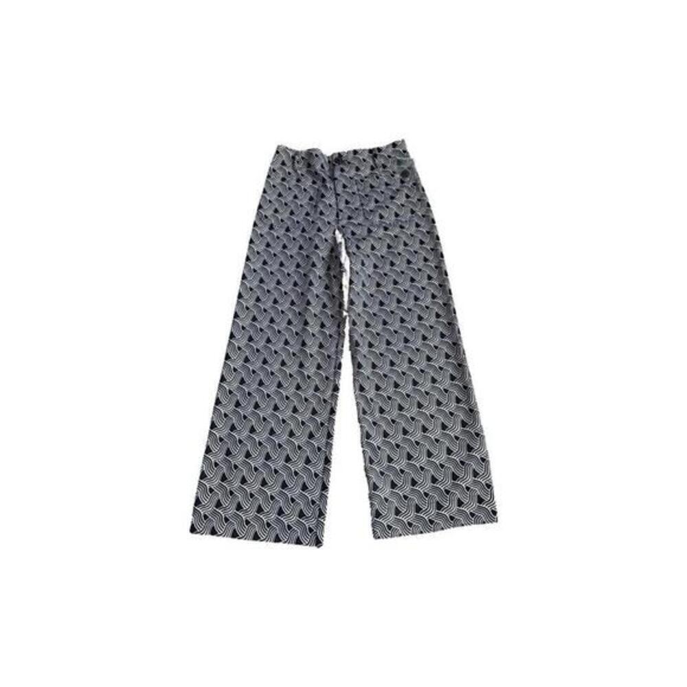 Jones New York Women's Cropped Straight Mid Rise Pants Size 14 NWT Black White